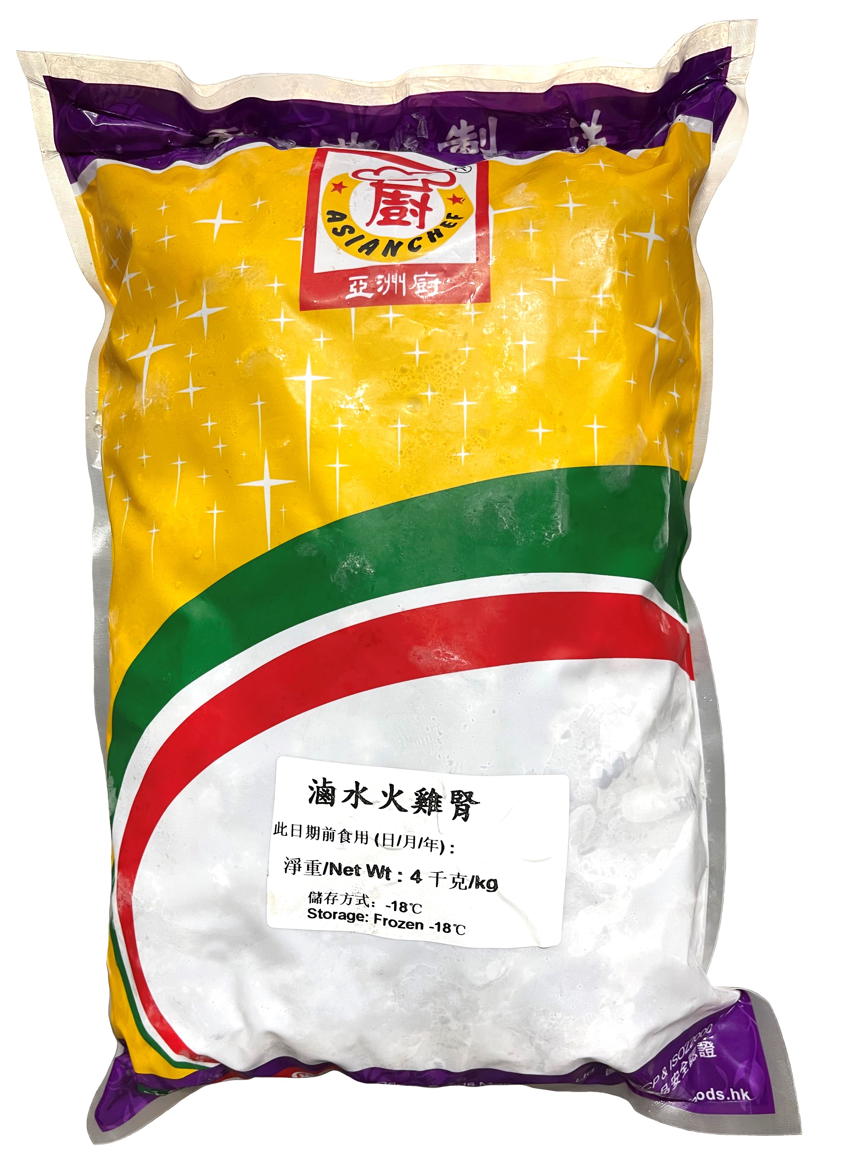 产品封面图片:王子亚洲厨 - 卤水火鸡肾 (-18℃) 4kg