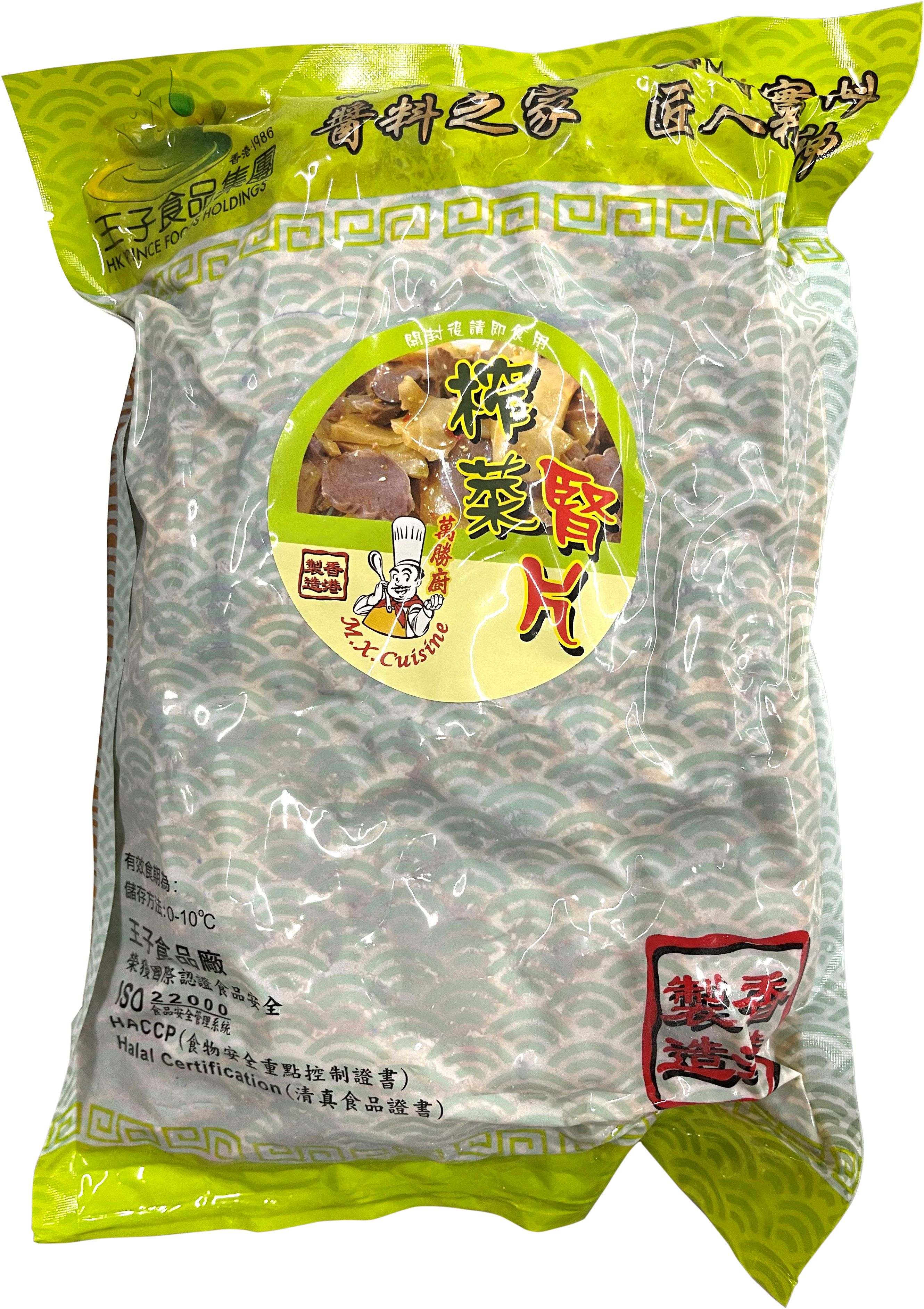 产品封面图片：万胜厨 - 麻辣榨菜肾片 (-18℃) 900g