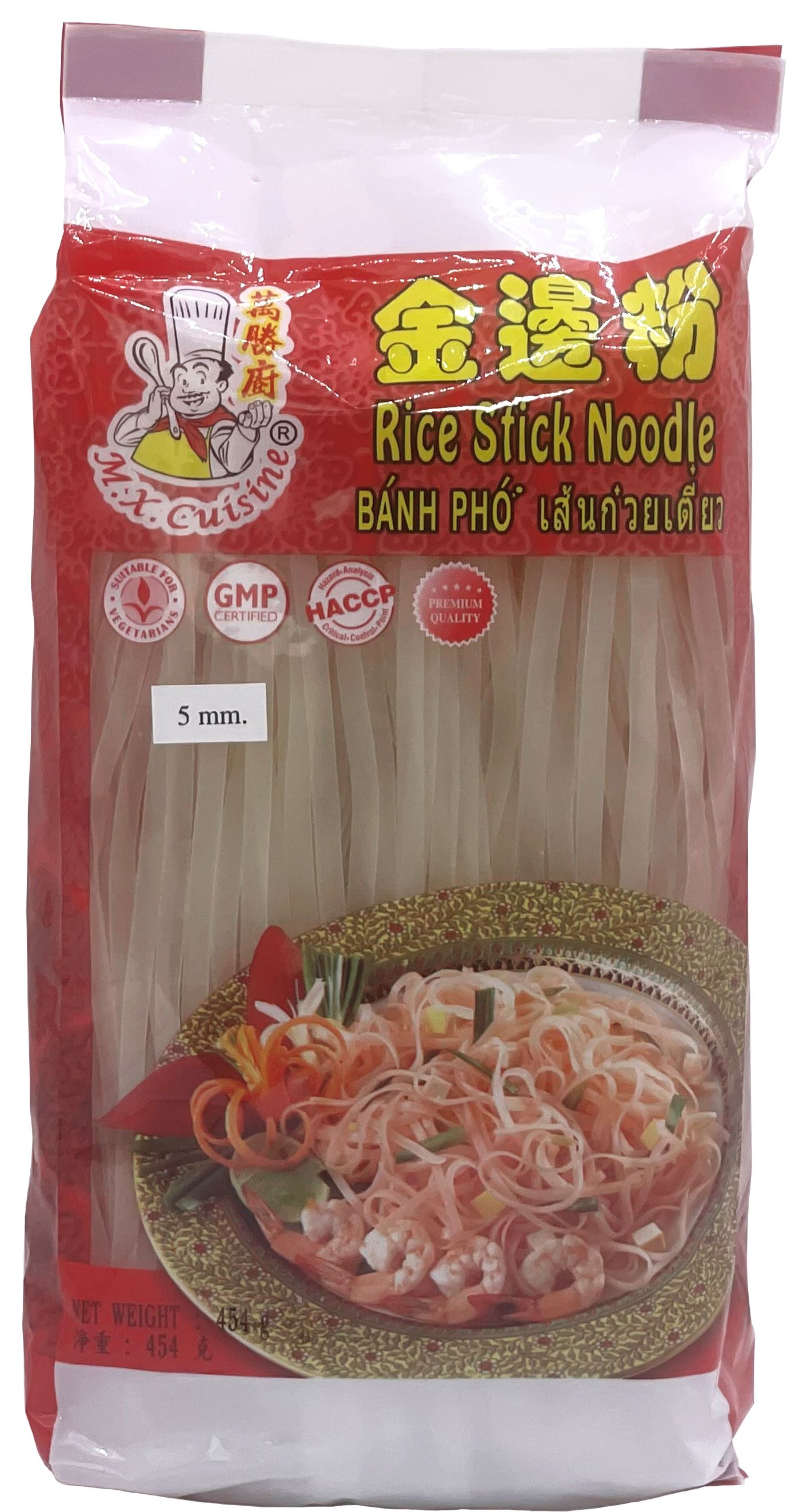 Product Cover Image: M.X. Cuisine - Rice Stick Noodle (5mm) 454g