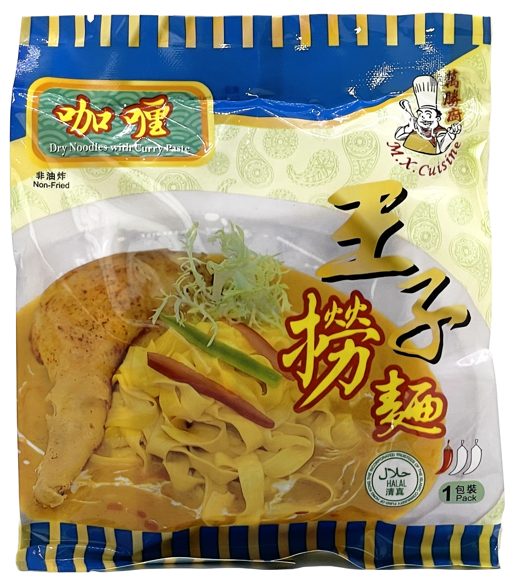 产品封面图片：万胜厨 - 王子咖喱捞面 90g